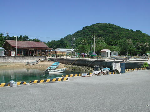 舟浮の船着場から