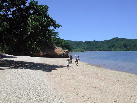 たしかこの辺で娘の麦がお腹が痛いって言い出した。